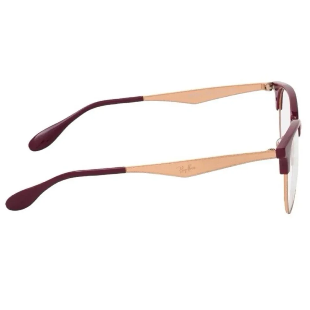 Ray-Ban RX6396 8099 Women Eyeglasses | Red & Rose Gold Browline | 51-19-140